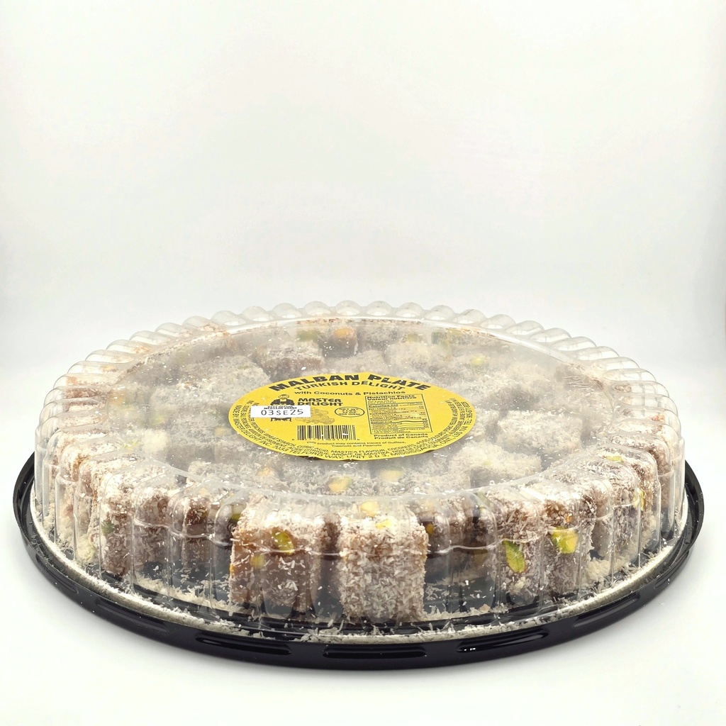 Master Delight Malban - Coconut & Pistachio - Round Plate (12x2LB)