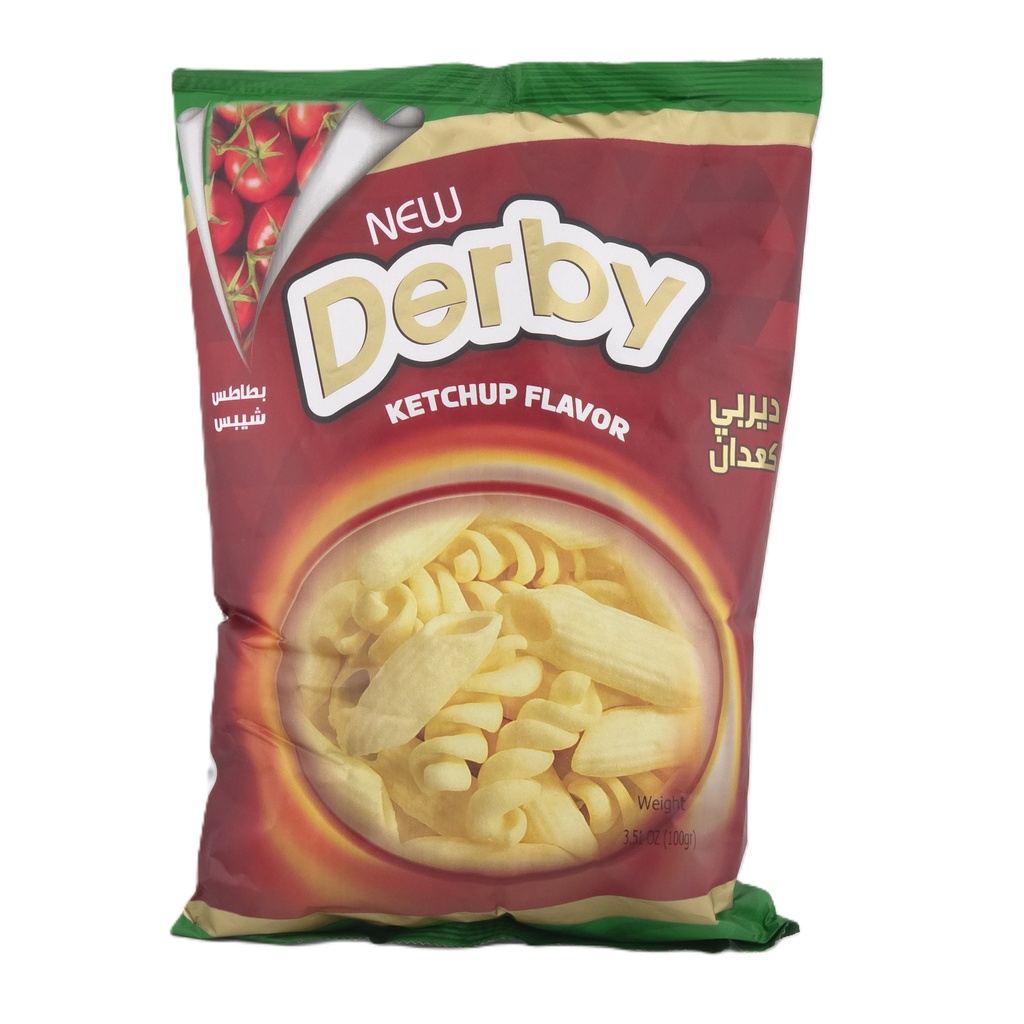 Derby Potato Chips - Ketchup (20x100G)