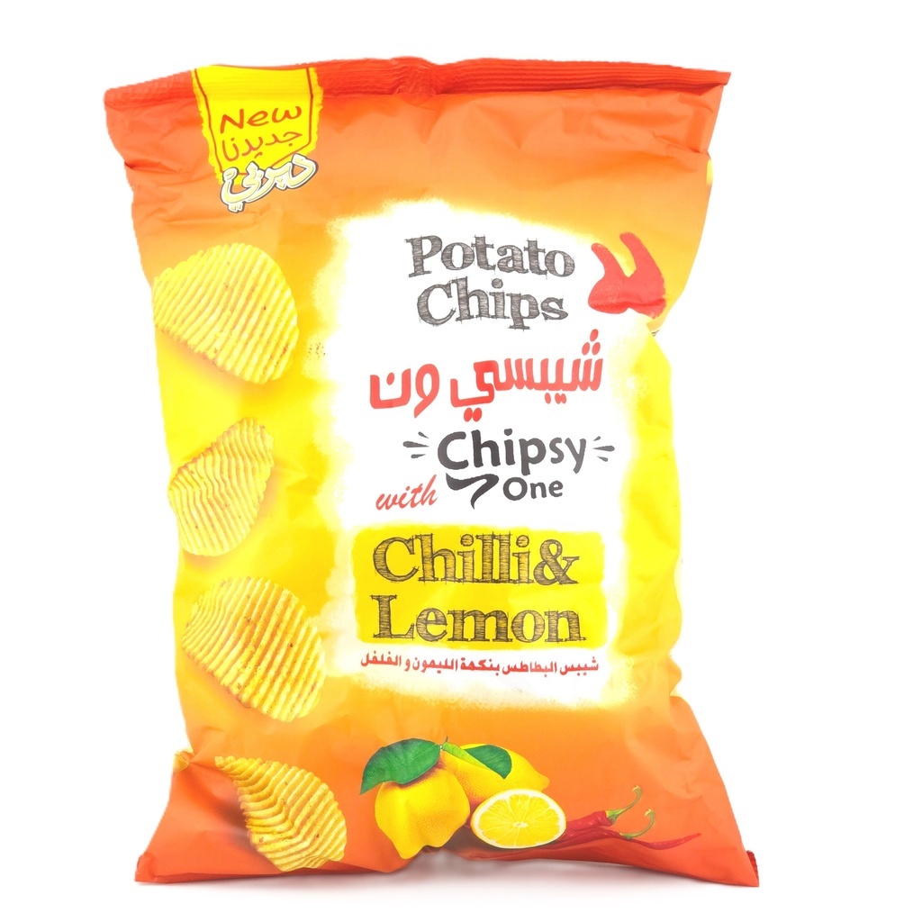 Crispy One Potato Chips - Chili & Lemon (20x100G)