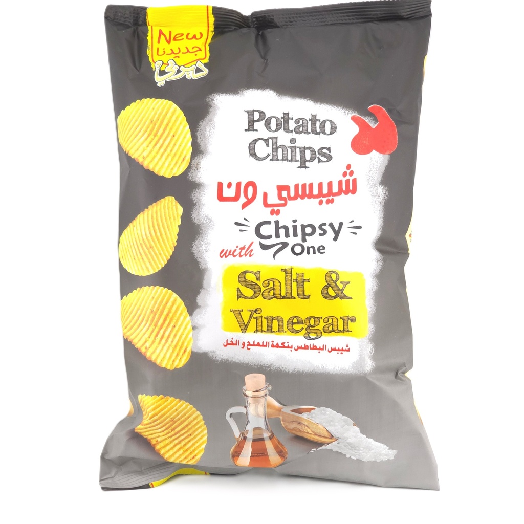 Crispy One Potato Chips - Salt & Vinegar (20x100G)