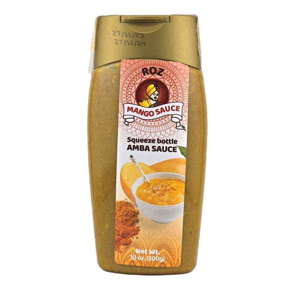 [1348] Roz Mango Sauce (Amba) - Squeeze Bottles (12x300G)