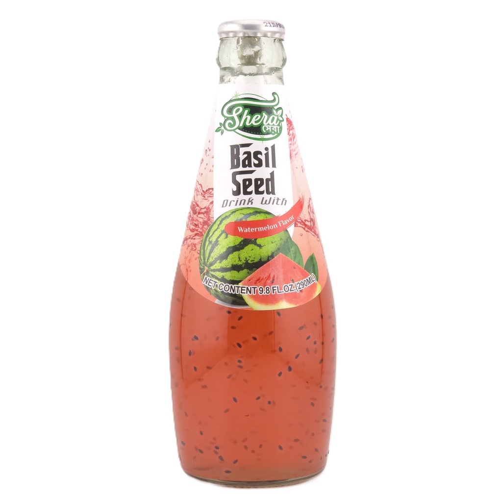 [1462] Shera Basil Seed Drink - Watermelon Flavor (24x290ML)