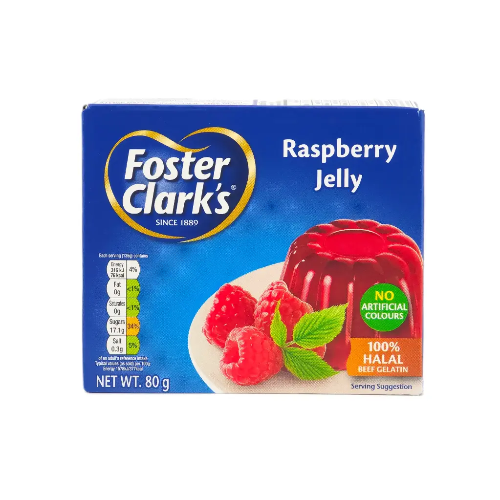 Foster Clark's Jelly Powder - Raspberry - 24x6x80g