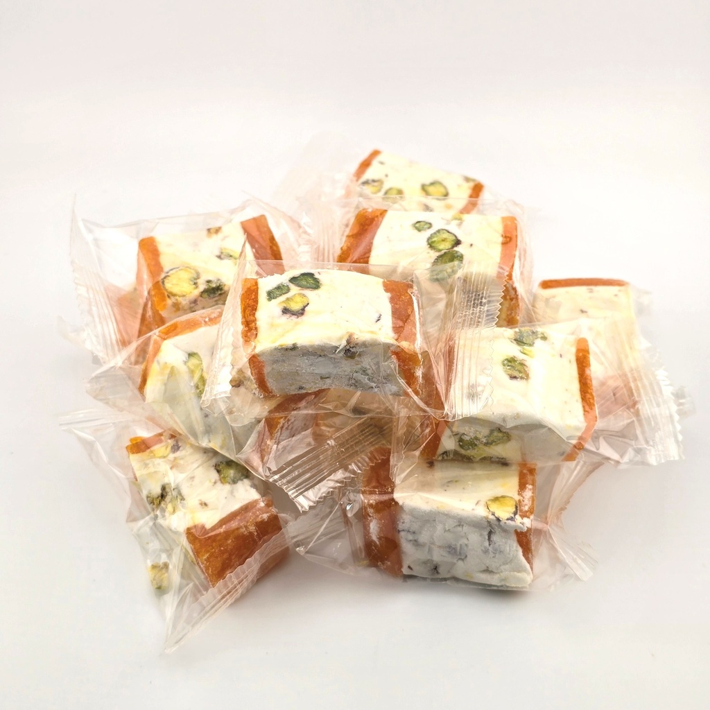 Master Delight Nougat - Apricot & Pistachio - Bulk Box (8LB)