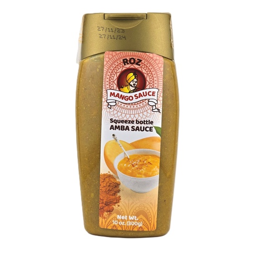 [1348] Roz Mango Sauce (Amba) - Squeeze Bottles (12x300G)