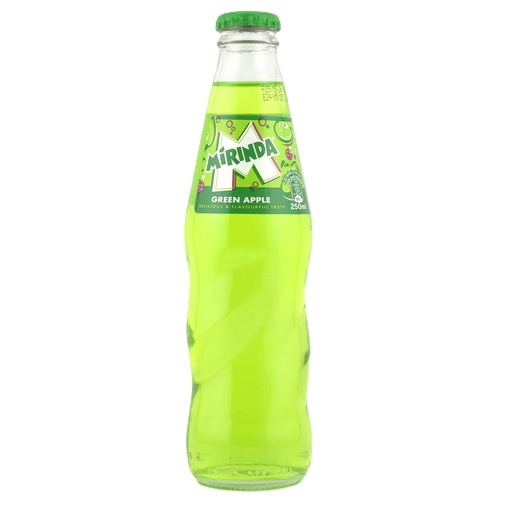[1455] Mirinda Green Apple - Glass Bottles (24x250ML)