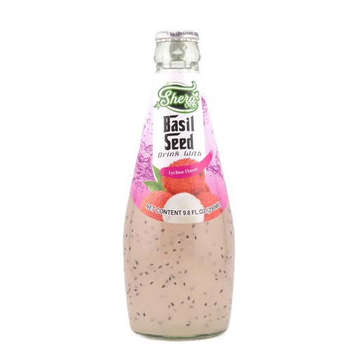 [1458] Shera Basil Seed Drink - Lychee Flavor (24x290ML)