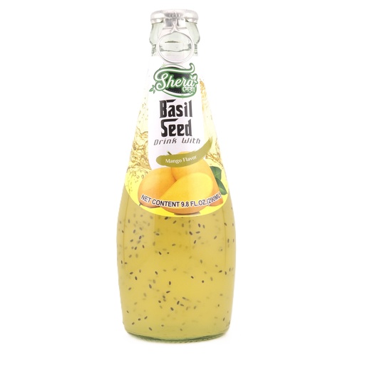 [1459] Shera Basil Seed Drink - Mango Flavor (24x290ML)