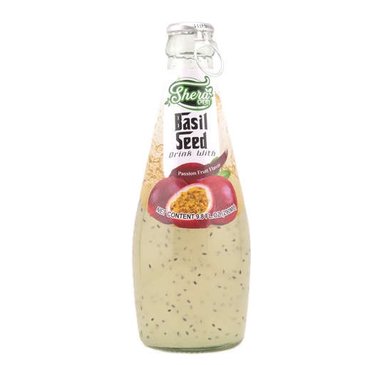 [1460] Shera Basil Seed Drink - Passion Fruit Flavor (24x290ML)