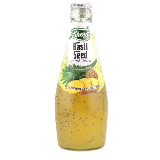 [1461] Shera Basil Seed Drink - Pineapple Flavor (24x290ML)