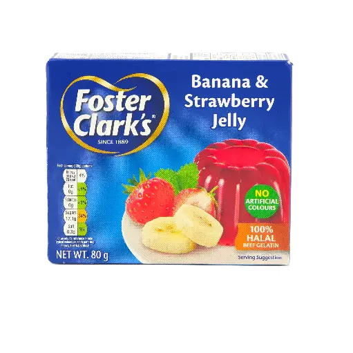 [1488] Foster Clark's Jelly Powder - Banana Strawberry - 24x6x80g
