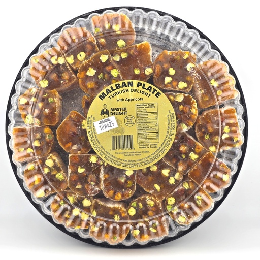 [252] Master Delight Malban - Apricot & Pistachio - Round Plate (12x2LB)