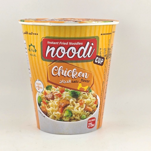 [1277] Noodi Instant Noodles - Chicken - Cups (24x60G)
